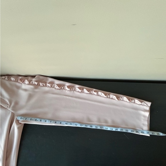 Zara Sz S Blogger’s Favourite Pastel Pink Trousers With Ruffles EUC - Picture 12 of 14